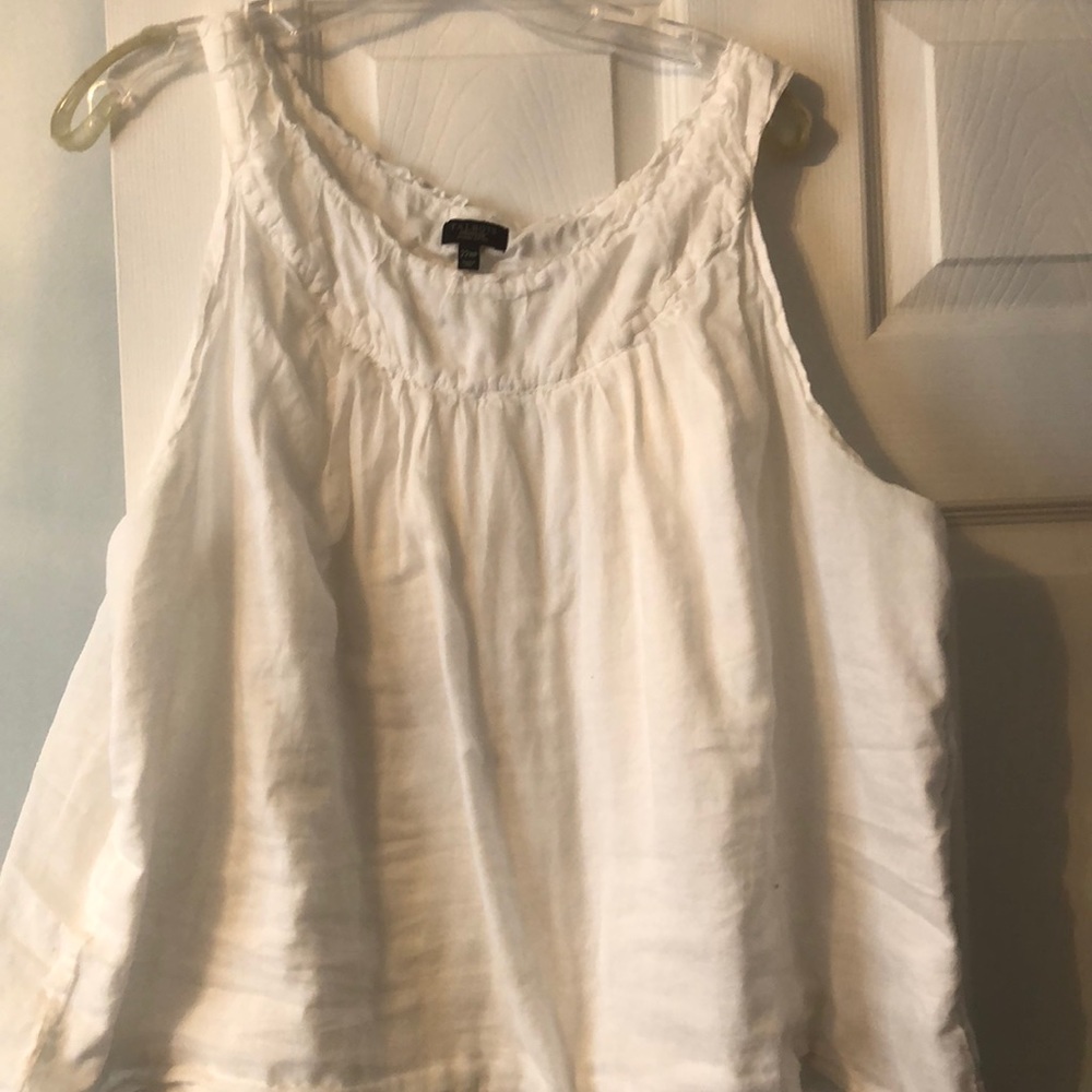 CUTE TALBOTS WJITE SUMNER TOP SZ 22WP